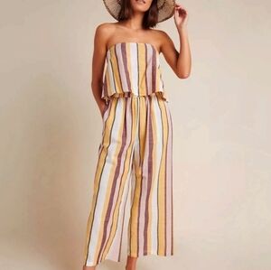 Anthropologie Seafolly Safari Striped Two Piece Swim Cover Up - Women's Medium